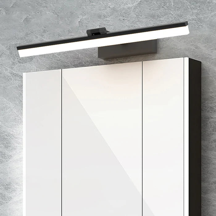 Contemporary Black Simple LED Mirror Bathroom Wall Lighting