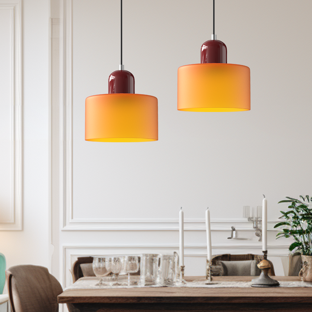 Modern Bauhaus Glass Pendant Lamp