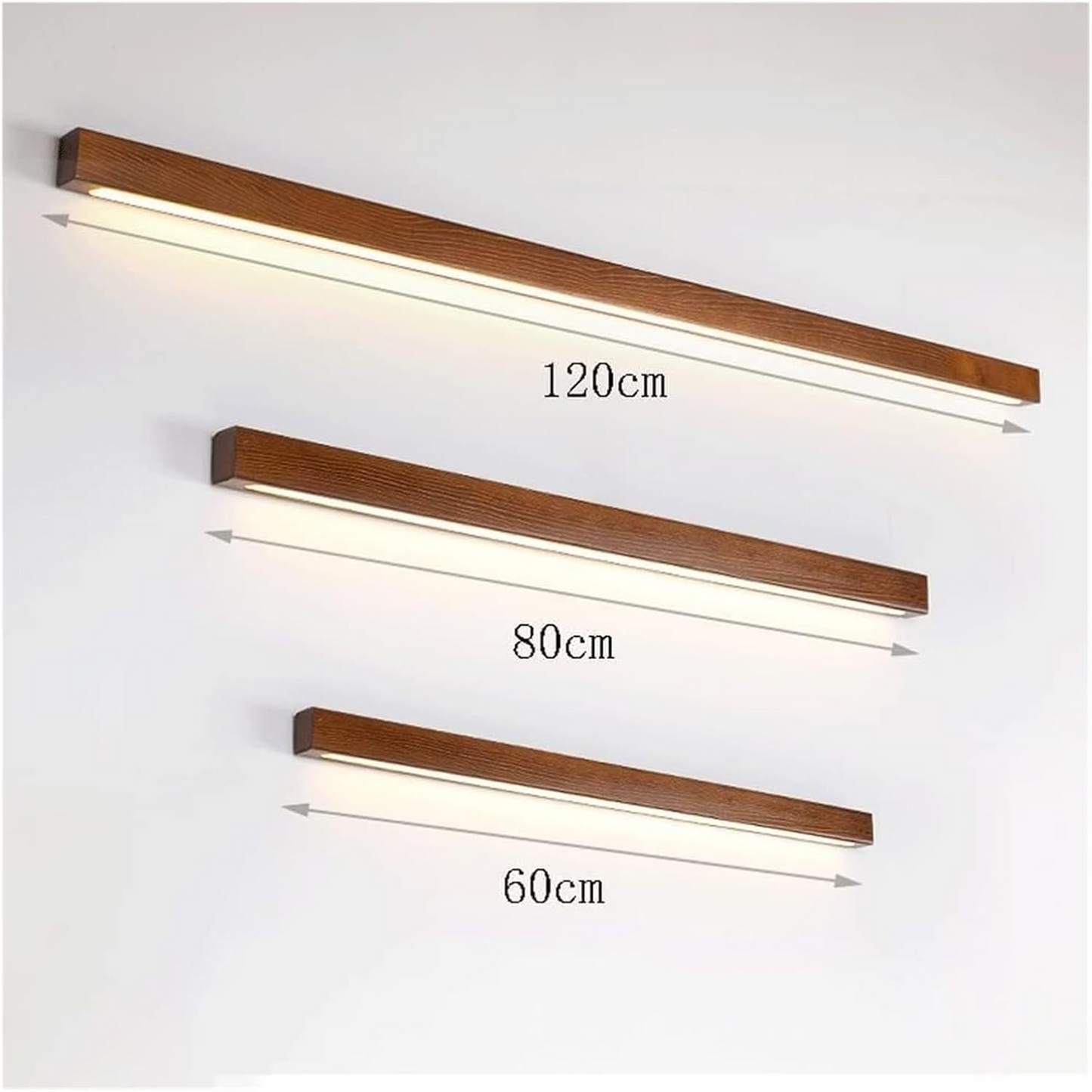Wood Simple Mirror Bathroom Wall Lighting