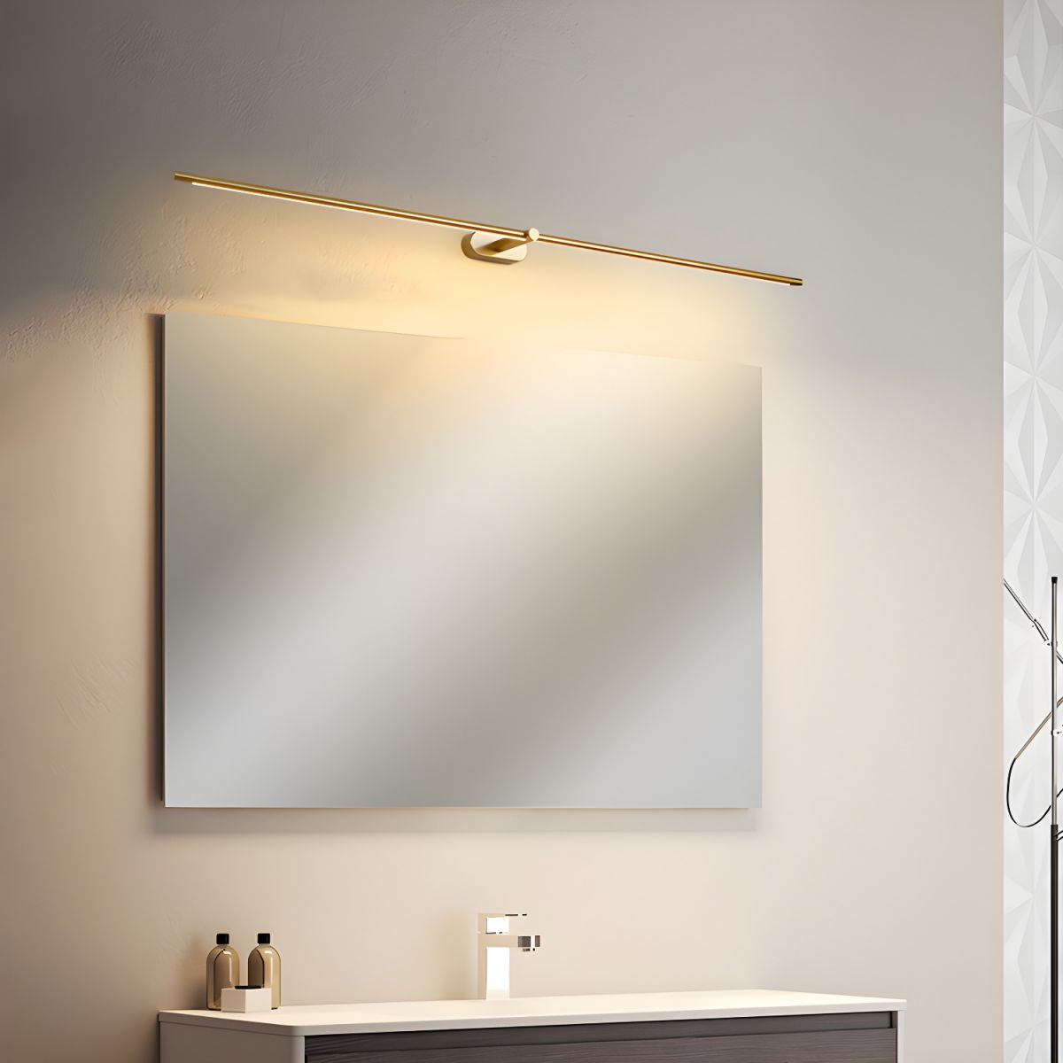 Minimalist Style Long Wall Light For Bathroom
