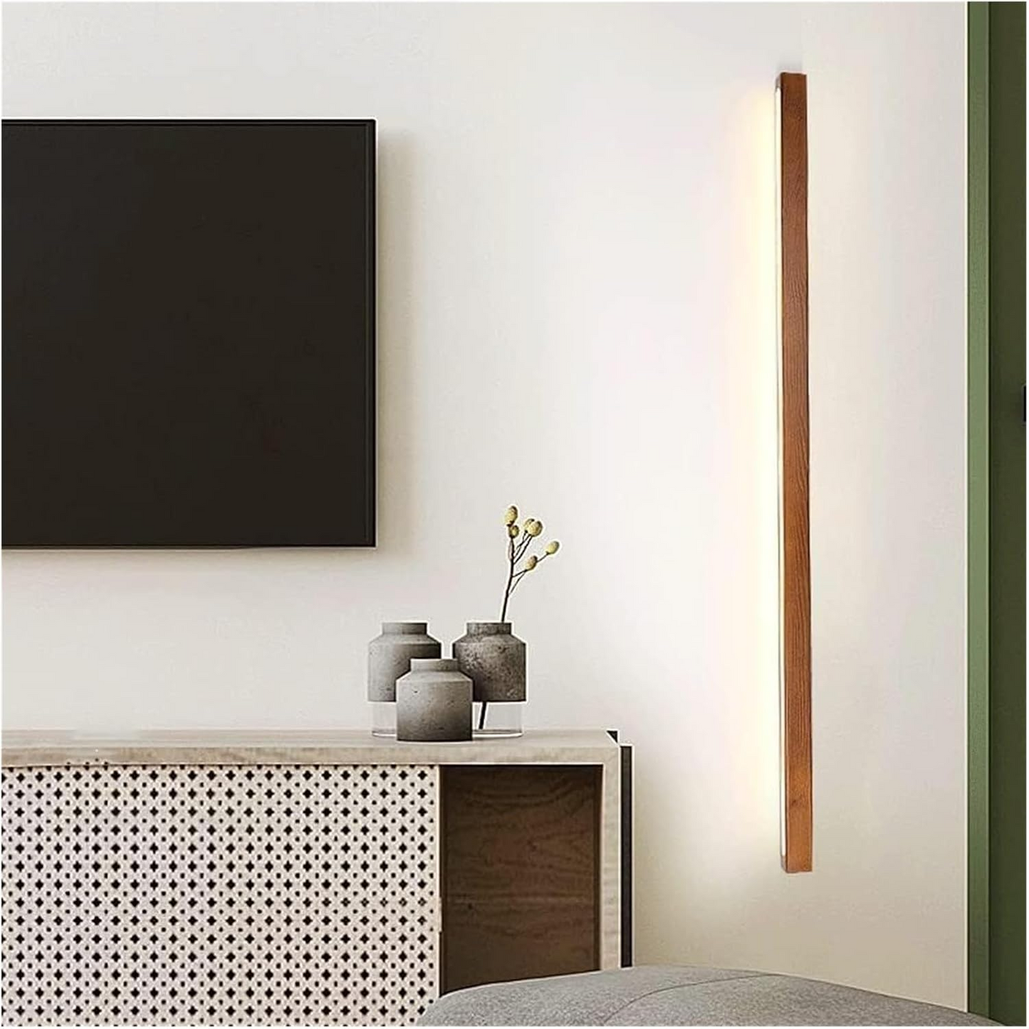 Wood Simple Mirror Bathroom Wall Lighting