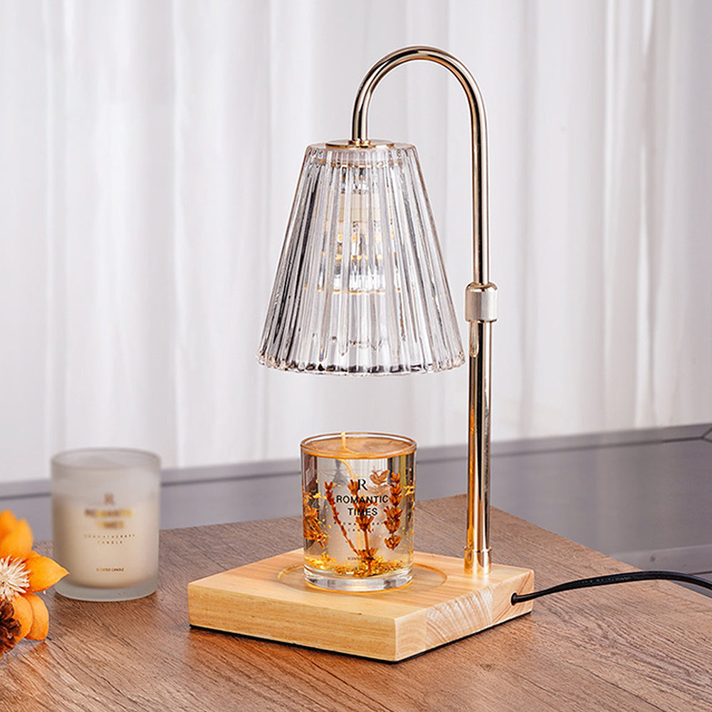nordic candle warmer, brown glass lamp, bedroom wax warmer, flameless candle lamp, dimmable candle warmer, candle warmer with timer, modern wax warmer, electric candle lamp, safe candle alternative, stylish home decor lamp, GU10 bulb warmer, CE certified candle lamp, eco-friendly wax warmer, adjustable brightness lamp, contemporary candle warmer